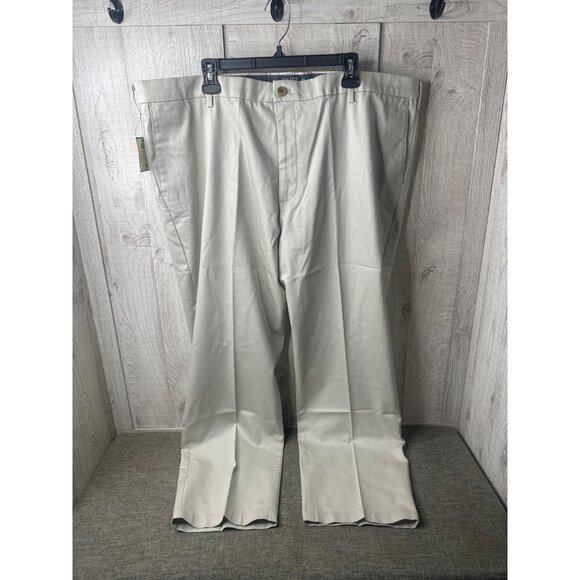 Dockers Mens Signature Iron Free Beige Khaki Pants Classic Fit 44x30 - Picture 1 of 8